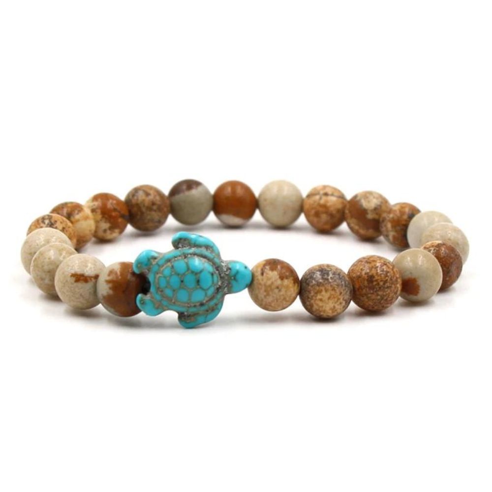 Bracelet Tortue Pierre Bronzite