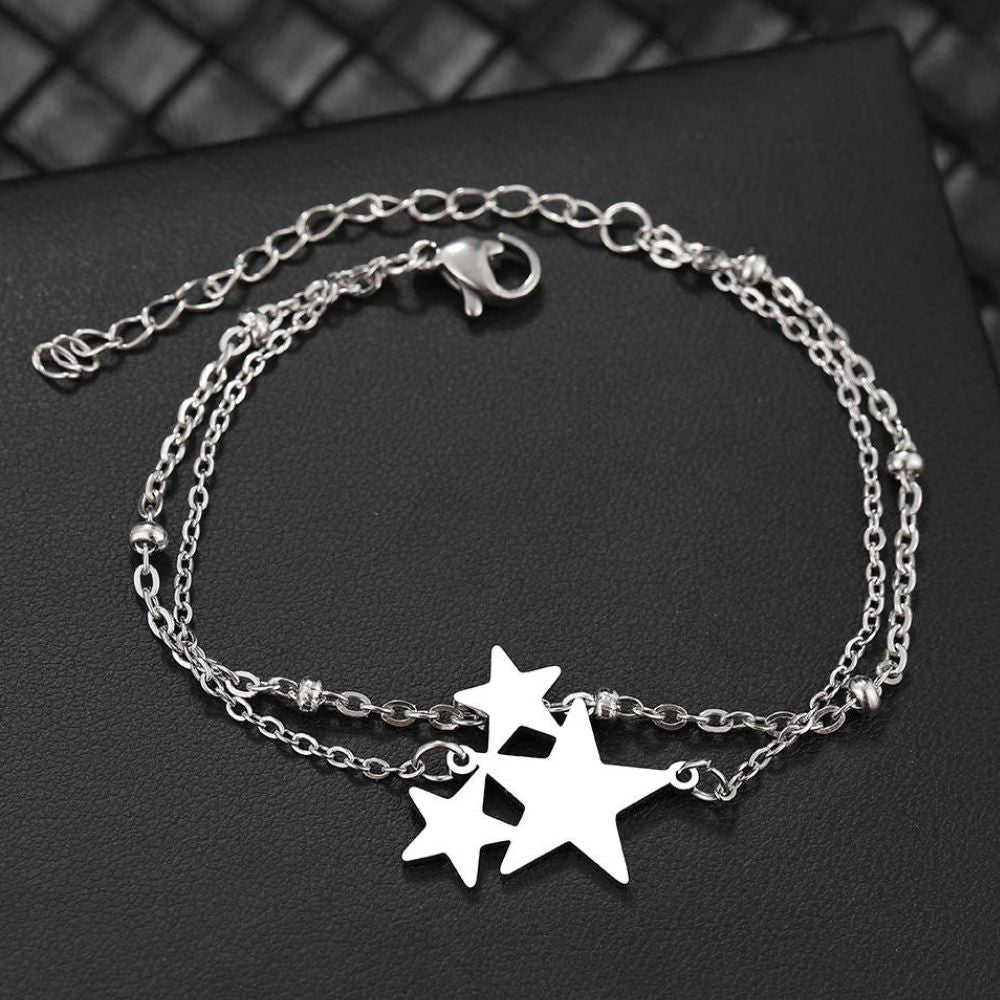Bracelet Trois Étoiles argent