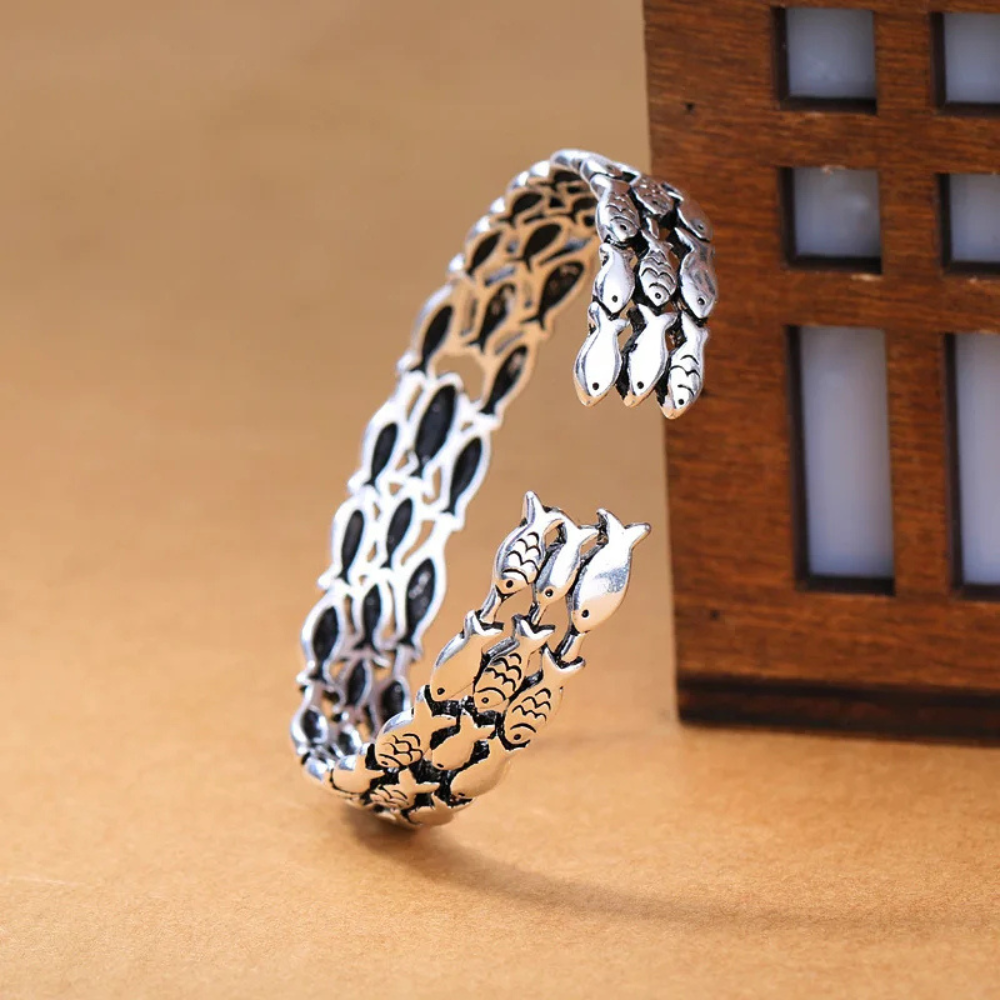 Bracelet argent poisson