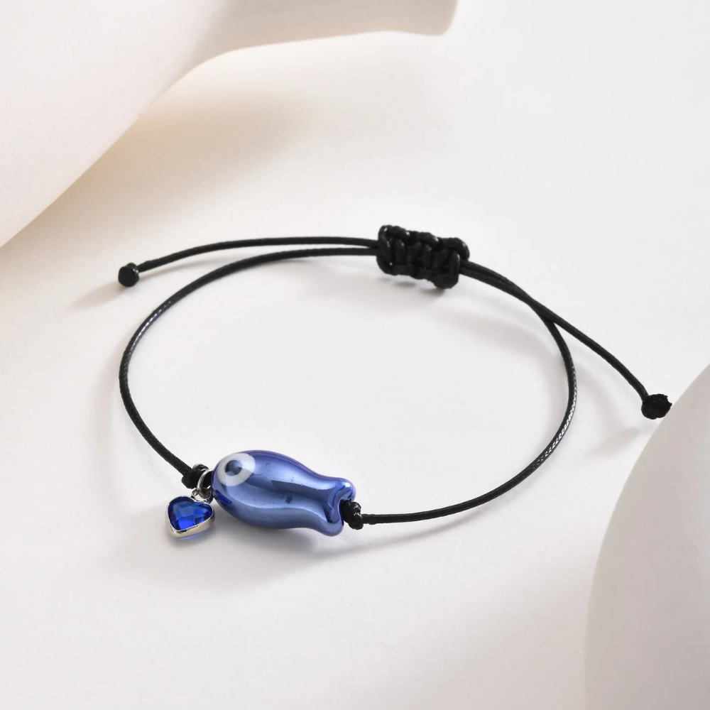 Bracelet Poisson Cordon noir