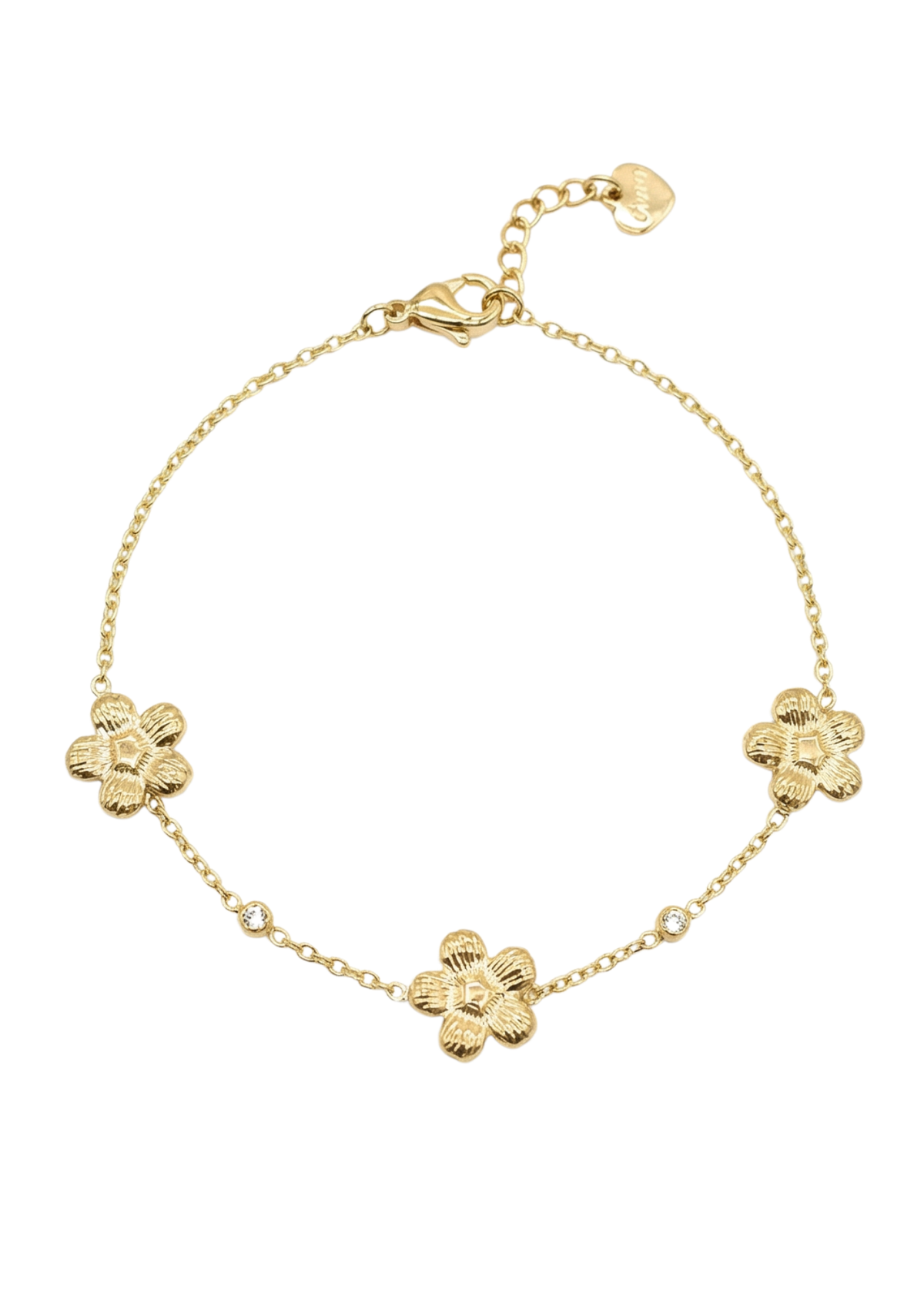 Bracelet Fleurs et Strass