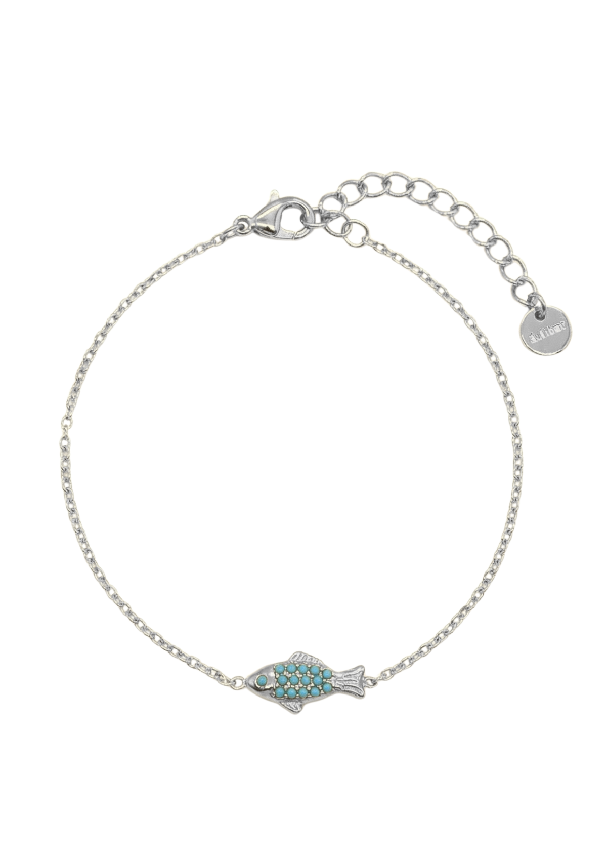 Bracelet Poisson Doré et Bleu