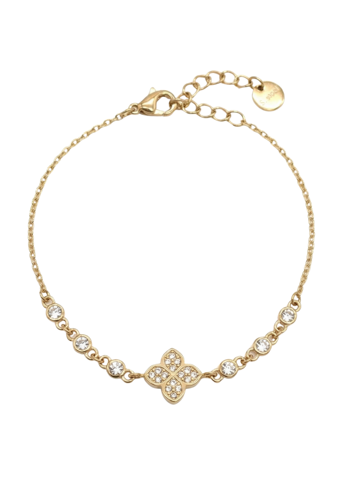 Bracelet Trèfle avec Strass