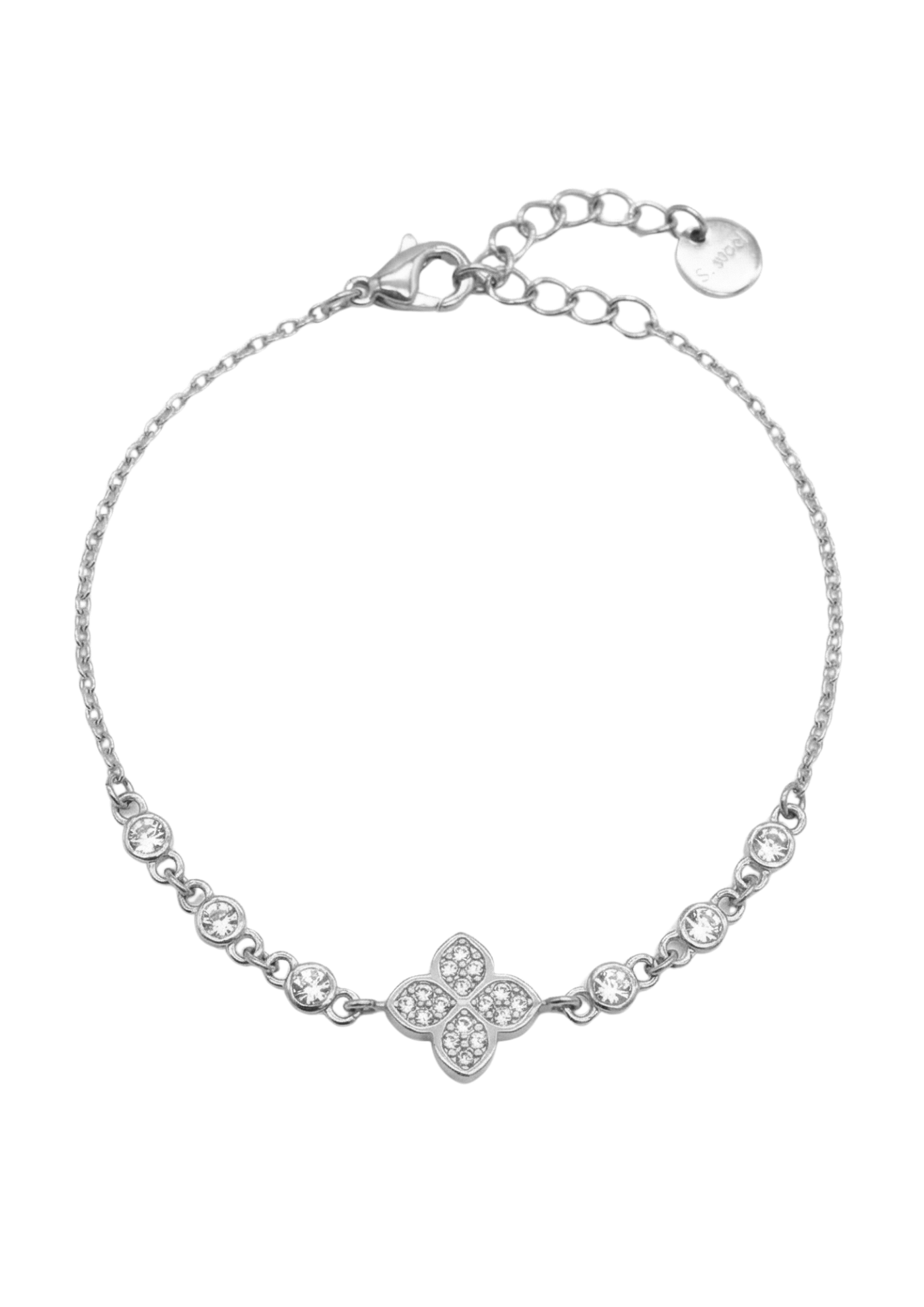 Bracelet Trèfle avec Strass