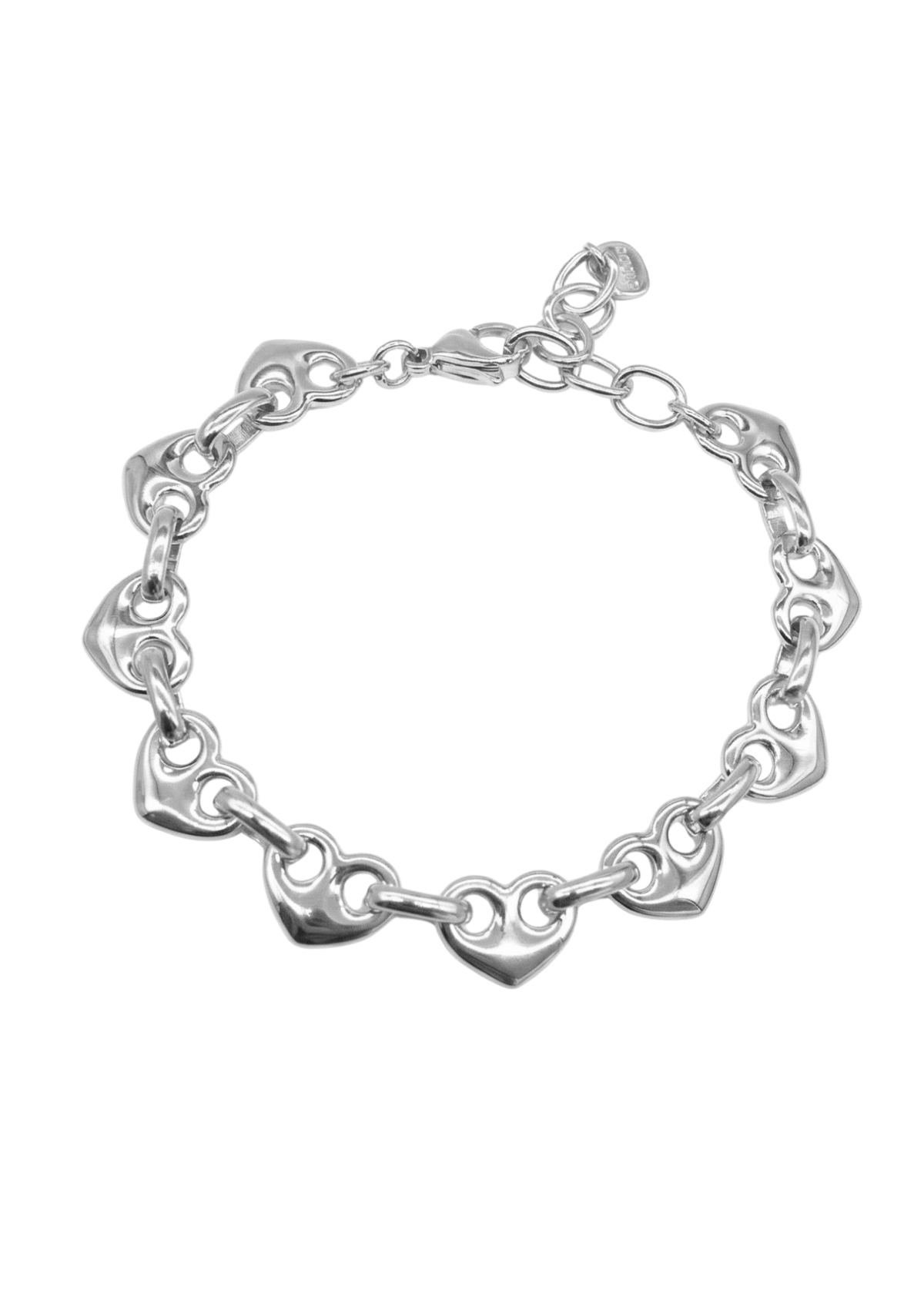 Bracelet Maille Cœurs