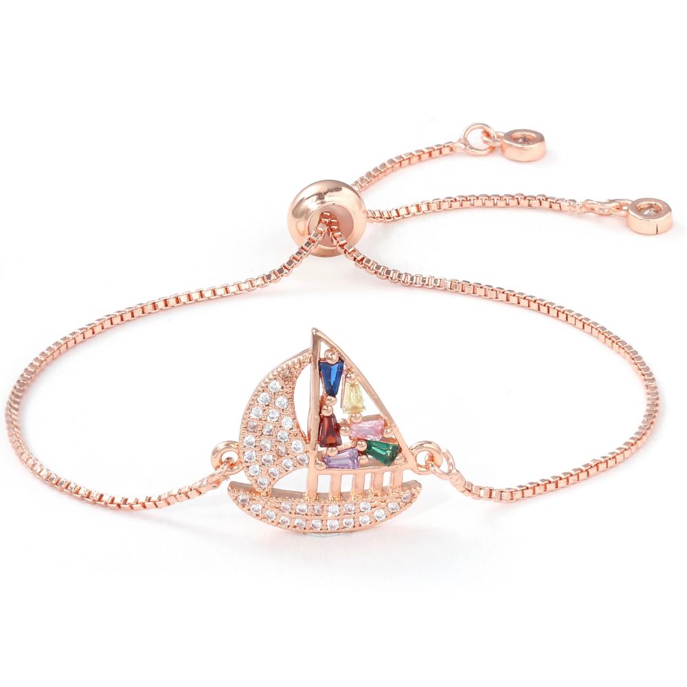 bracelet bateau beauté de couleur rose