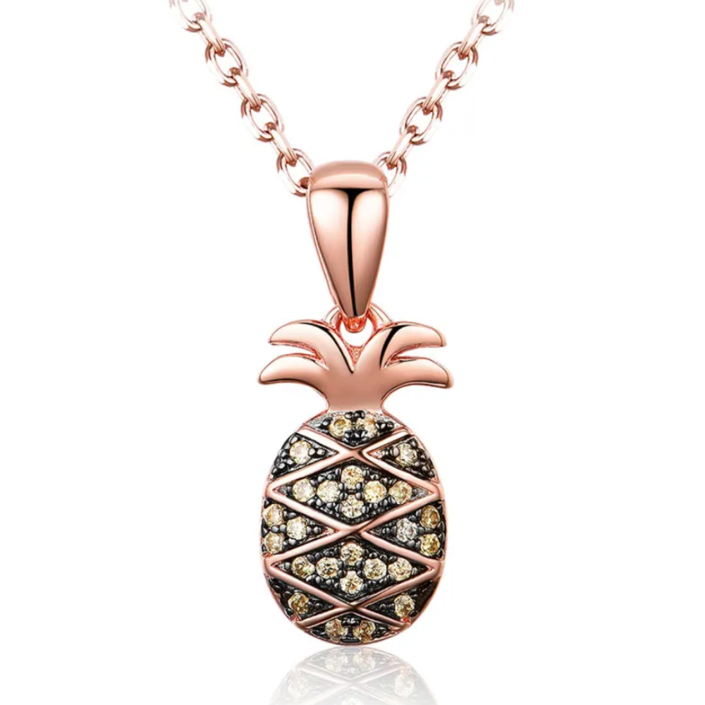 Collier Ananas Rose 