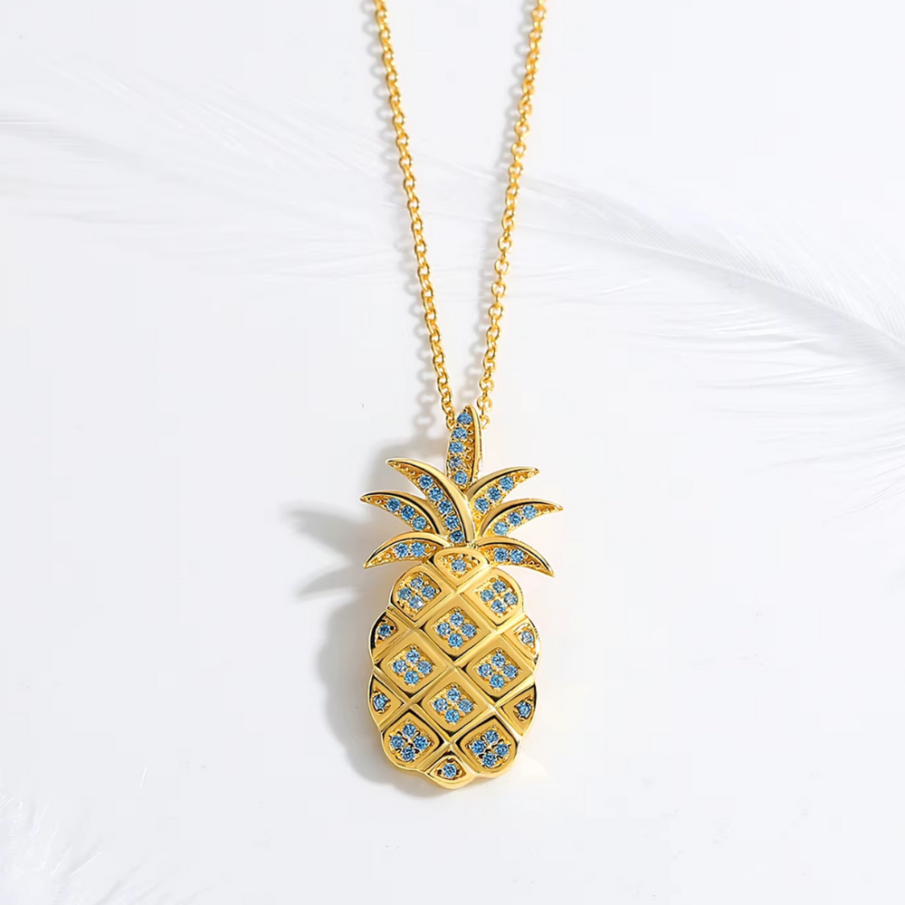 Collier Ananas Strass