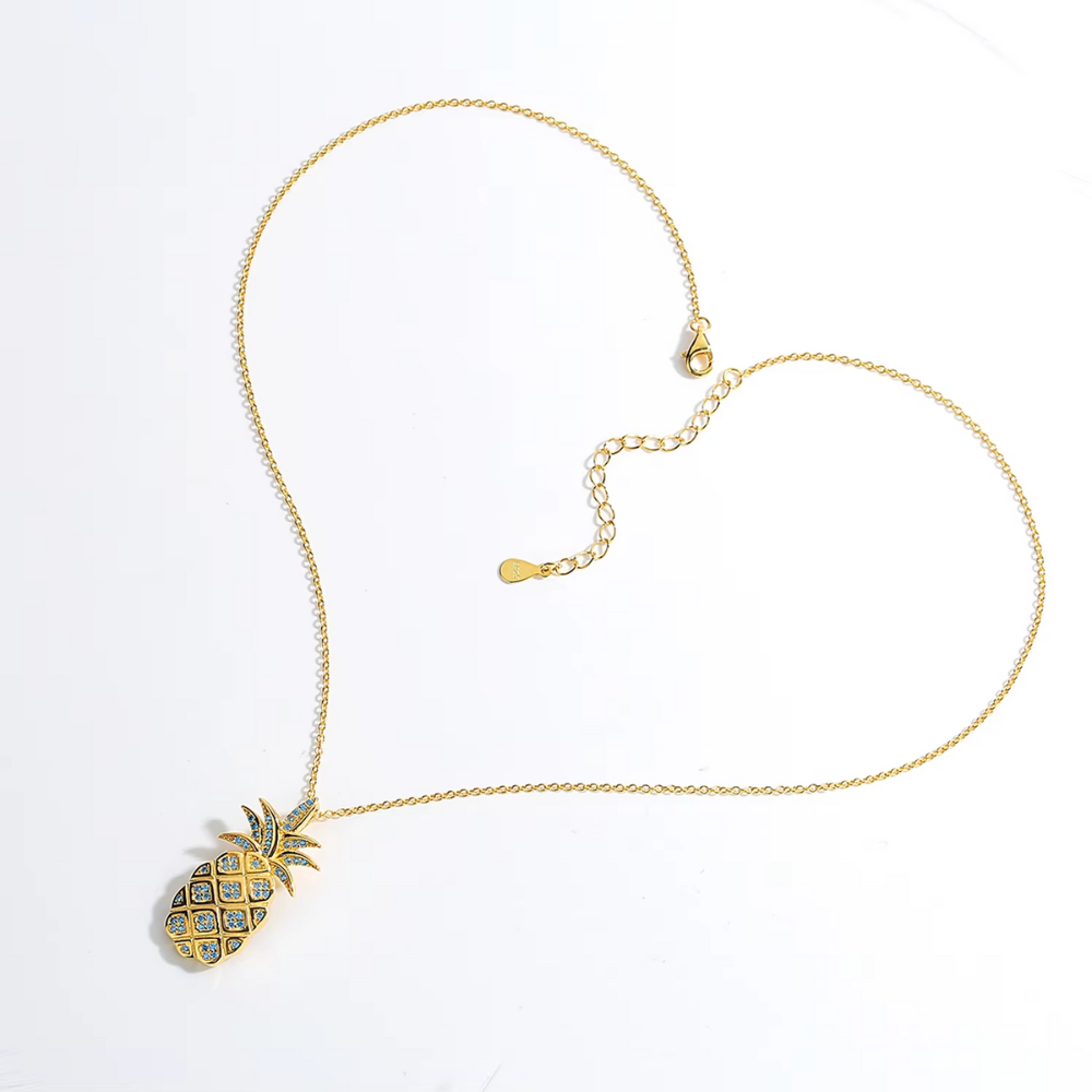 Collier Ananas Or