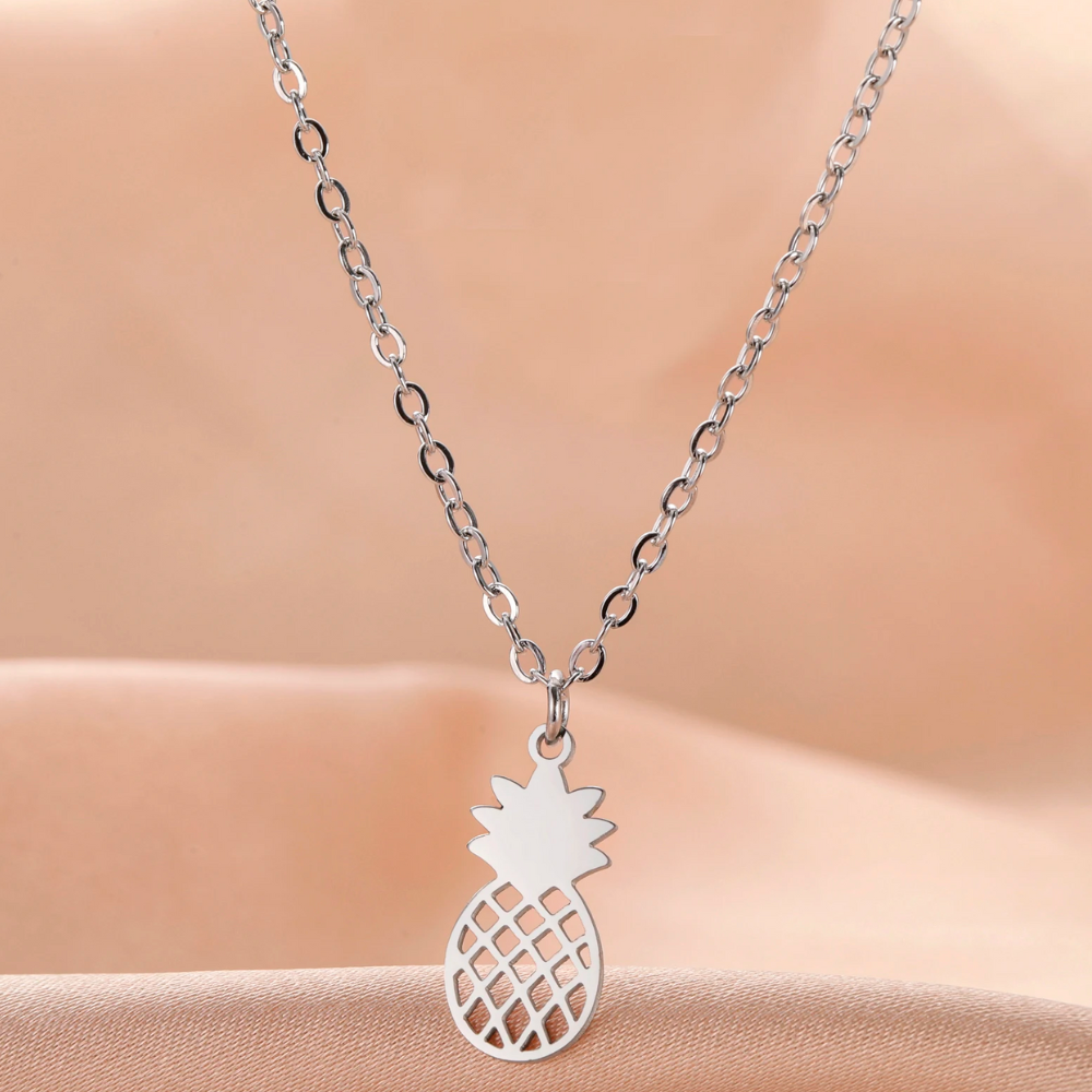 Collier Ananas Argent