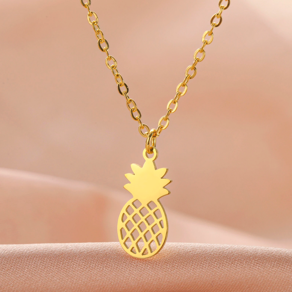 Collier Ananas Or