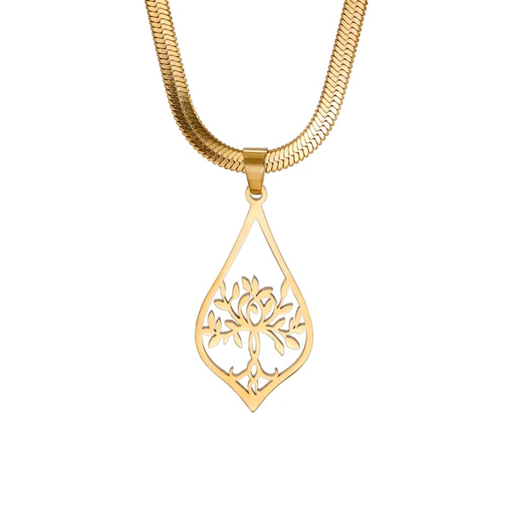 Collier Arbre de Vie Acier