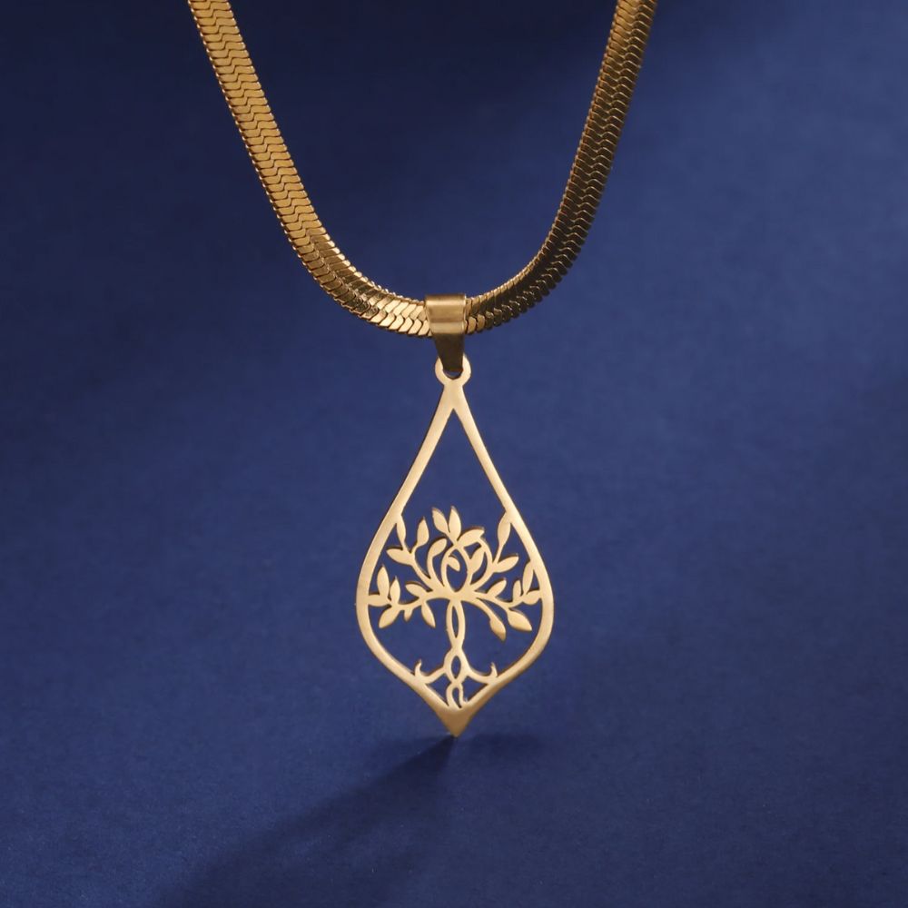 Collier Arbre de Vie Acier Inoxydable