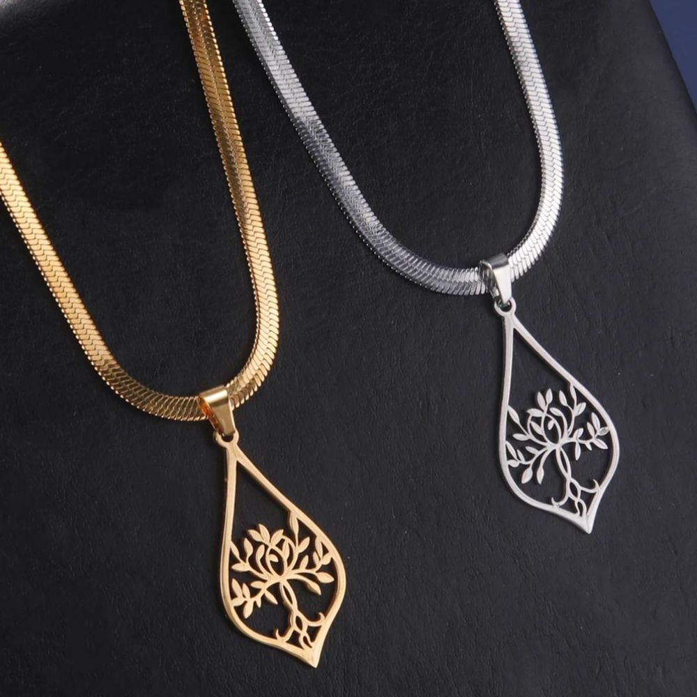 Collier Arbre de Vie Acier Inoxydable