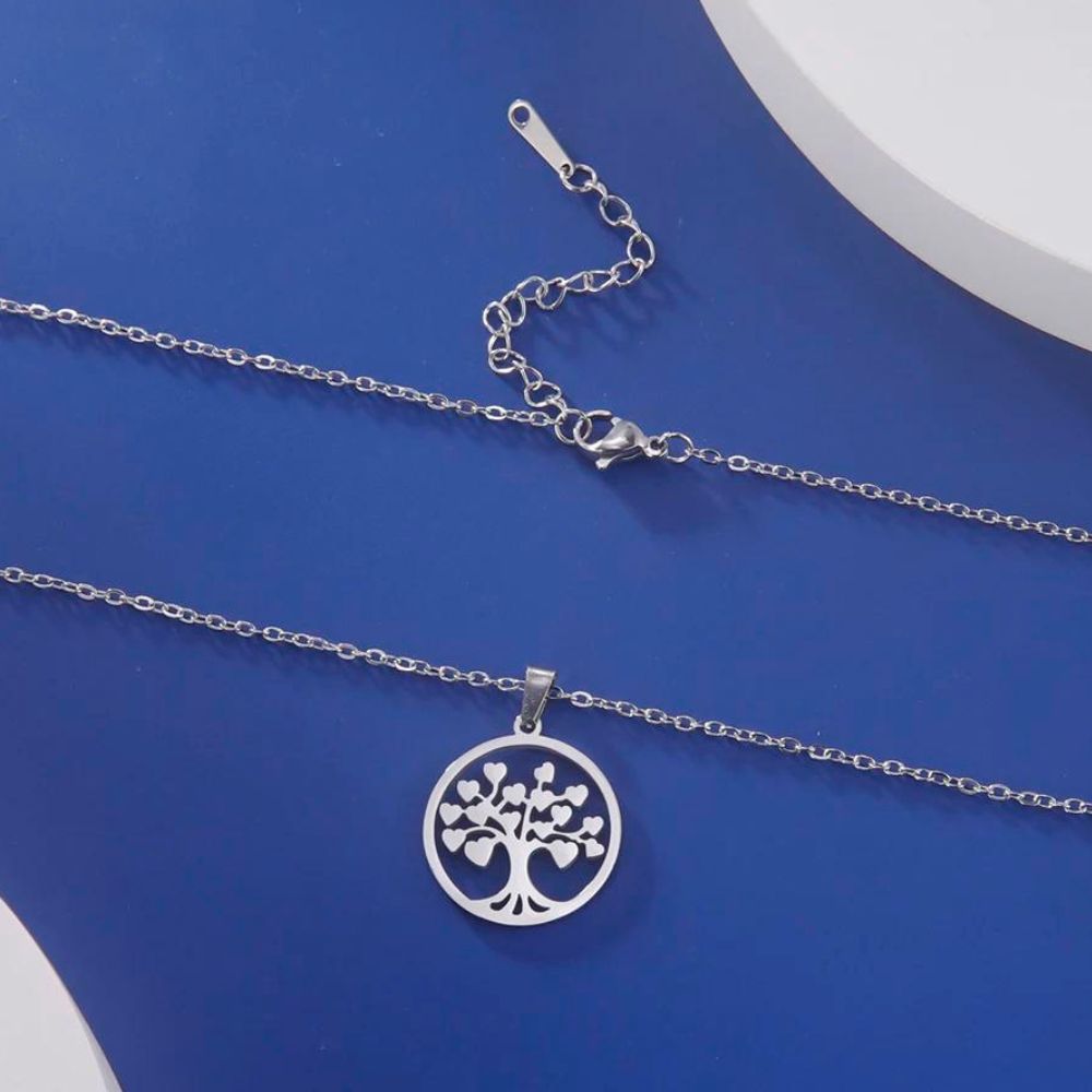 Collier Arbre de Vie Amour Argent