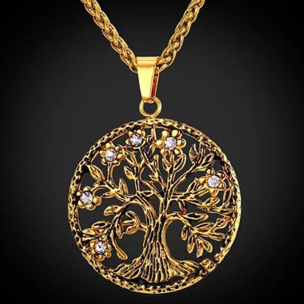 Collier Arbre de Vie Ancien Métal