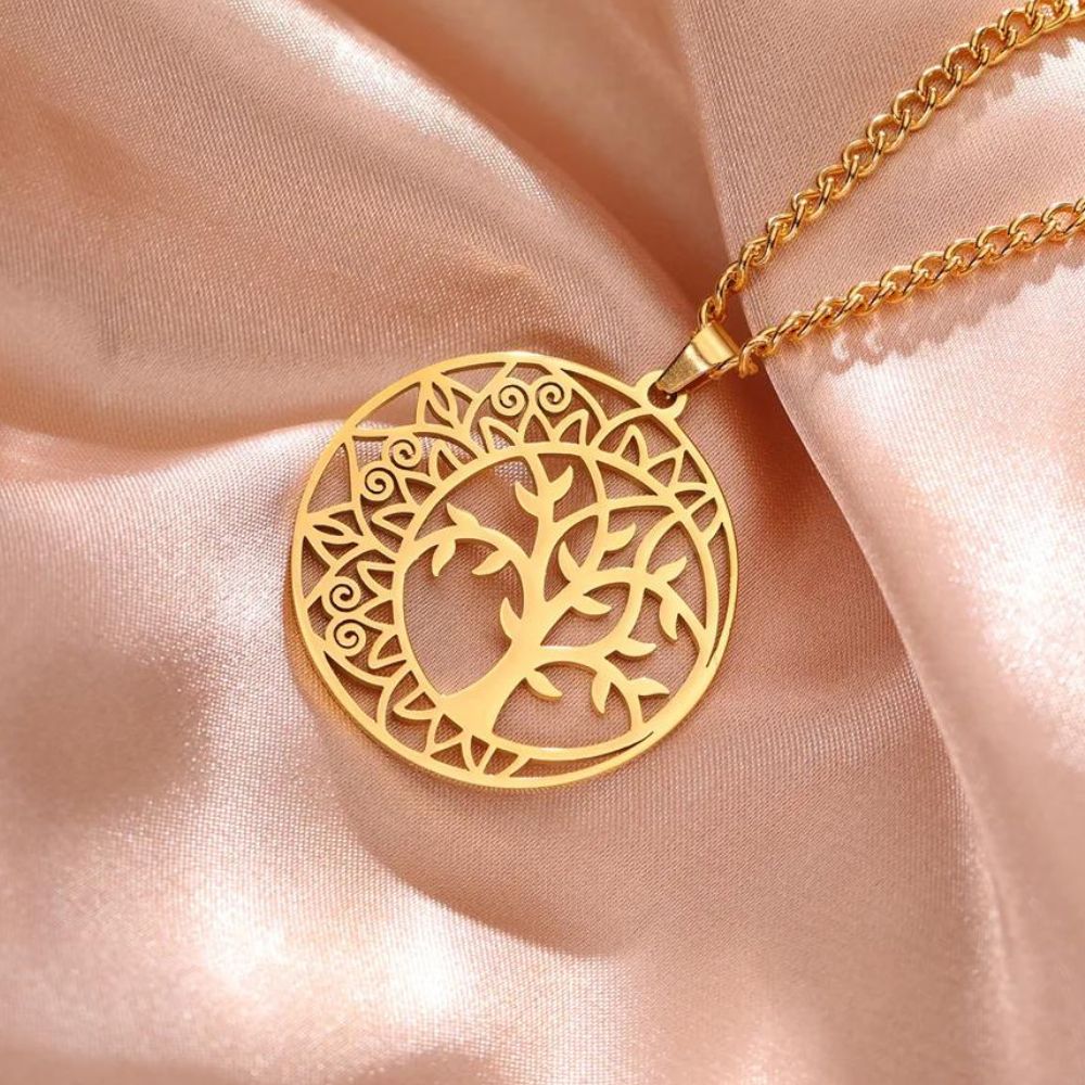 Collier Arbre de Vie Design Acier Inoxydable