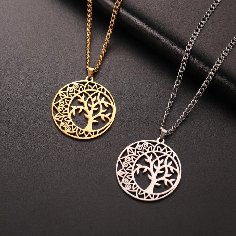 Collier Arbre de Vie Design Acier