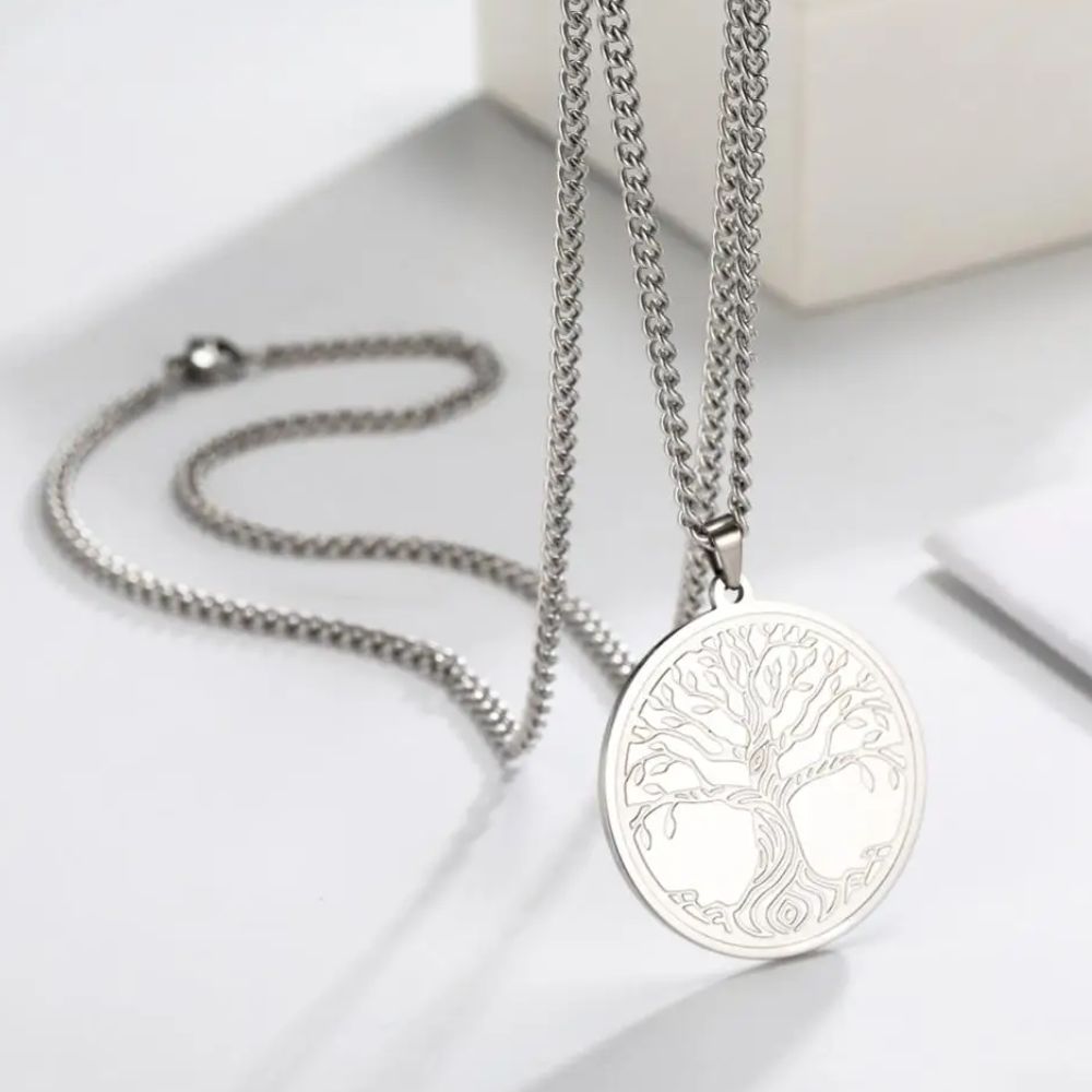 Collier Arbre de Vie Acier