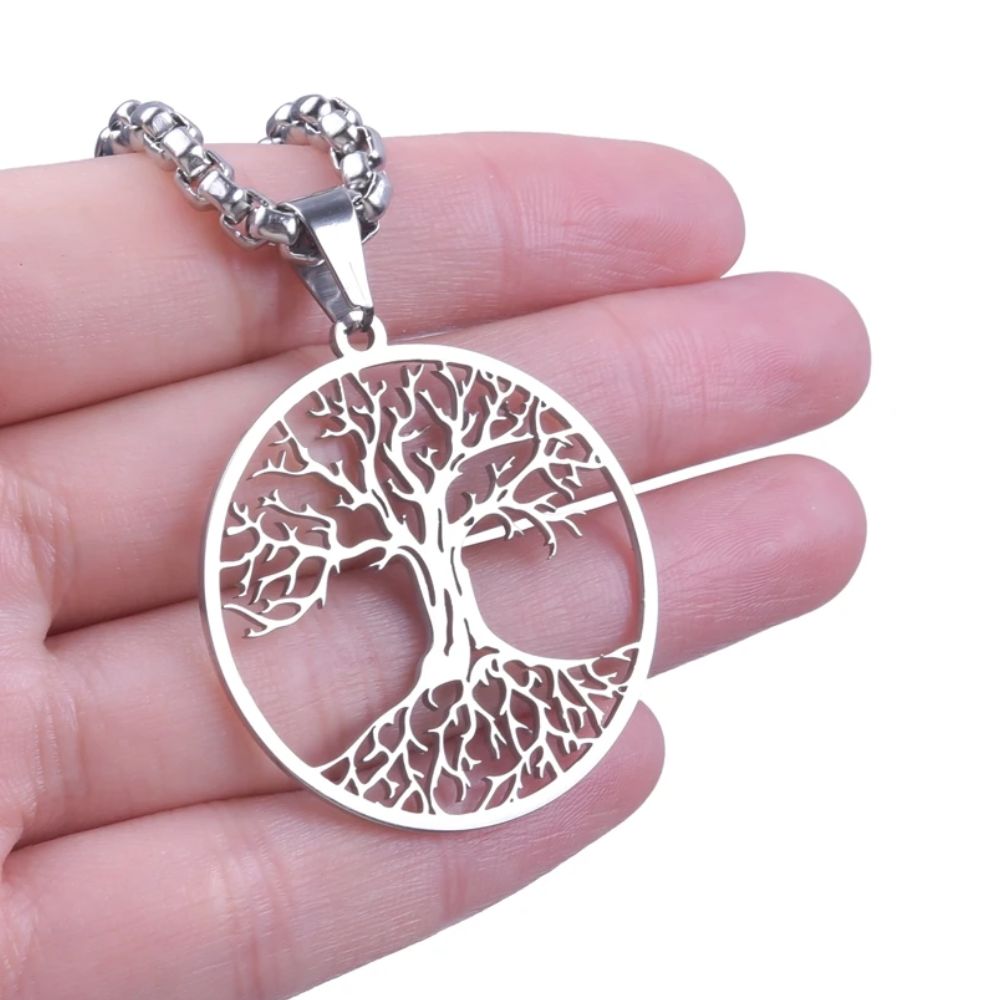 Collier Arbre de Vie Homme Argent