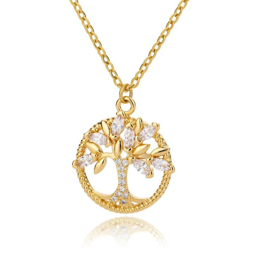 Collier Arbre de Vie Or Diamant