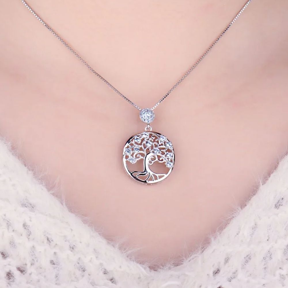 Collier Arbre de Vie Perle Argent Sterling