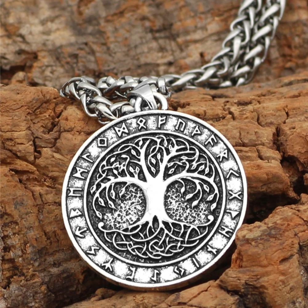 Collier Arbre de Vie Viking Acier