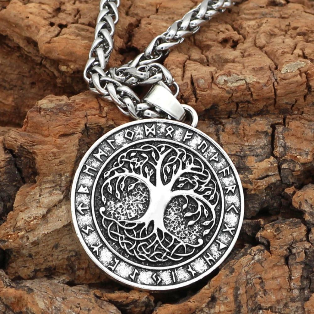 Collier Arbre de Vie Viking Acier Inoxydable