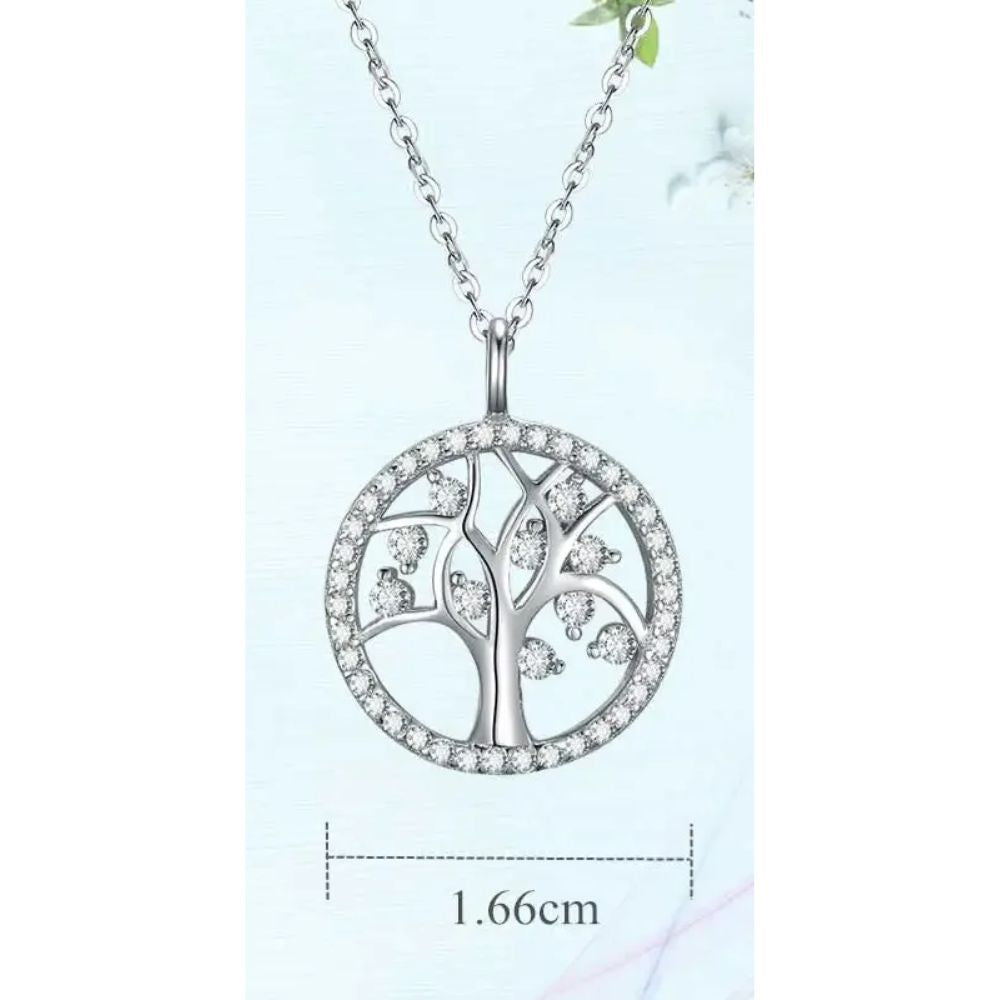 Collier Arbre avec Diamants