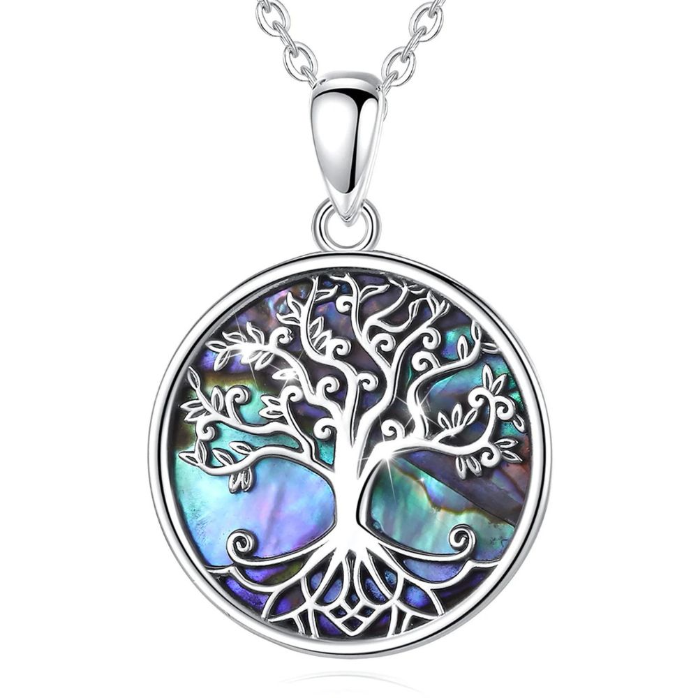 Collier Arbre de Vie Bleu