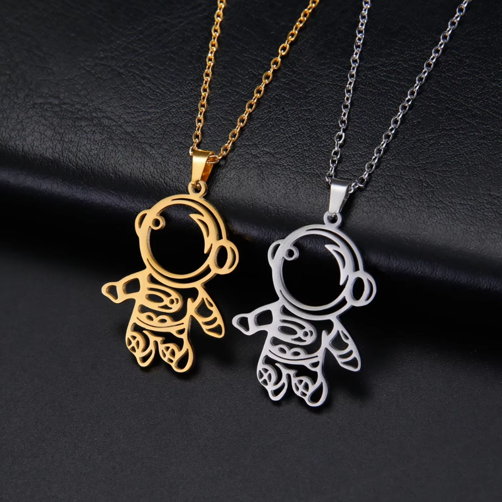 Collier Astronaute Acier