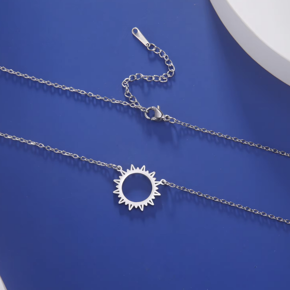 Collier avec Soleil Acier Inoxydable