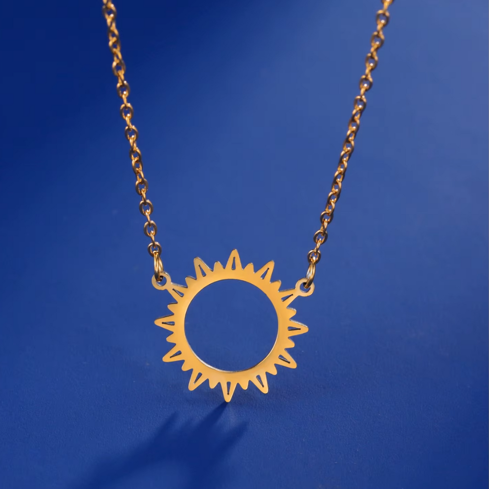 Collier avec Soleil Métal