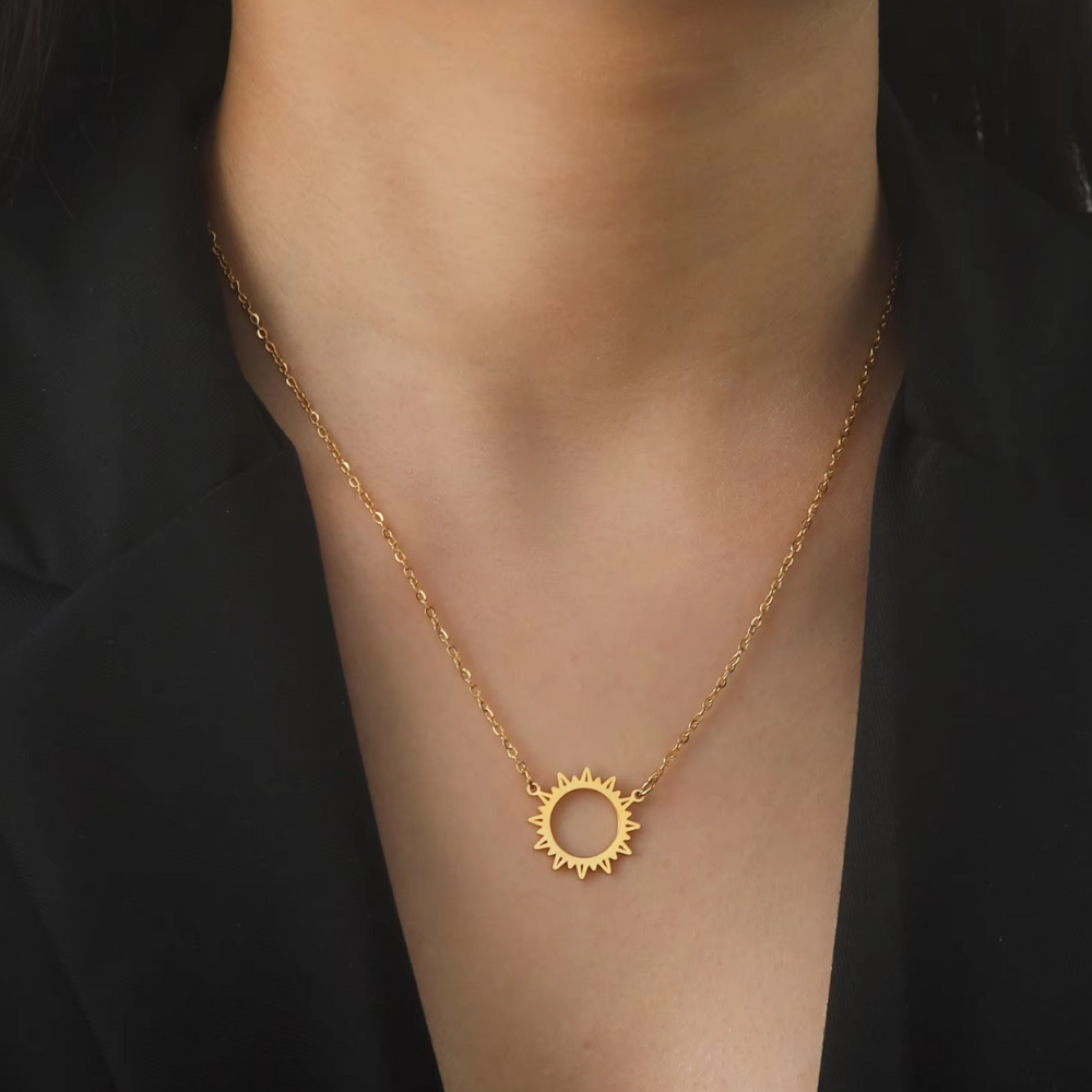 Collier avec Soleil Or