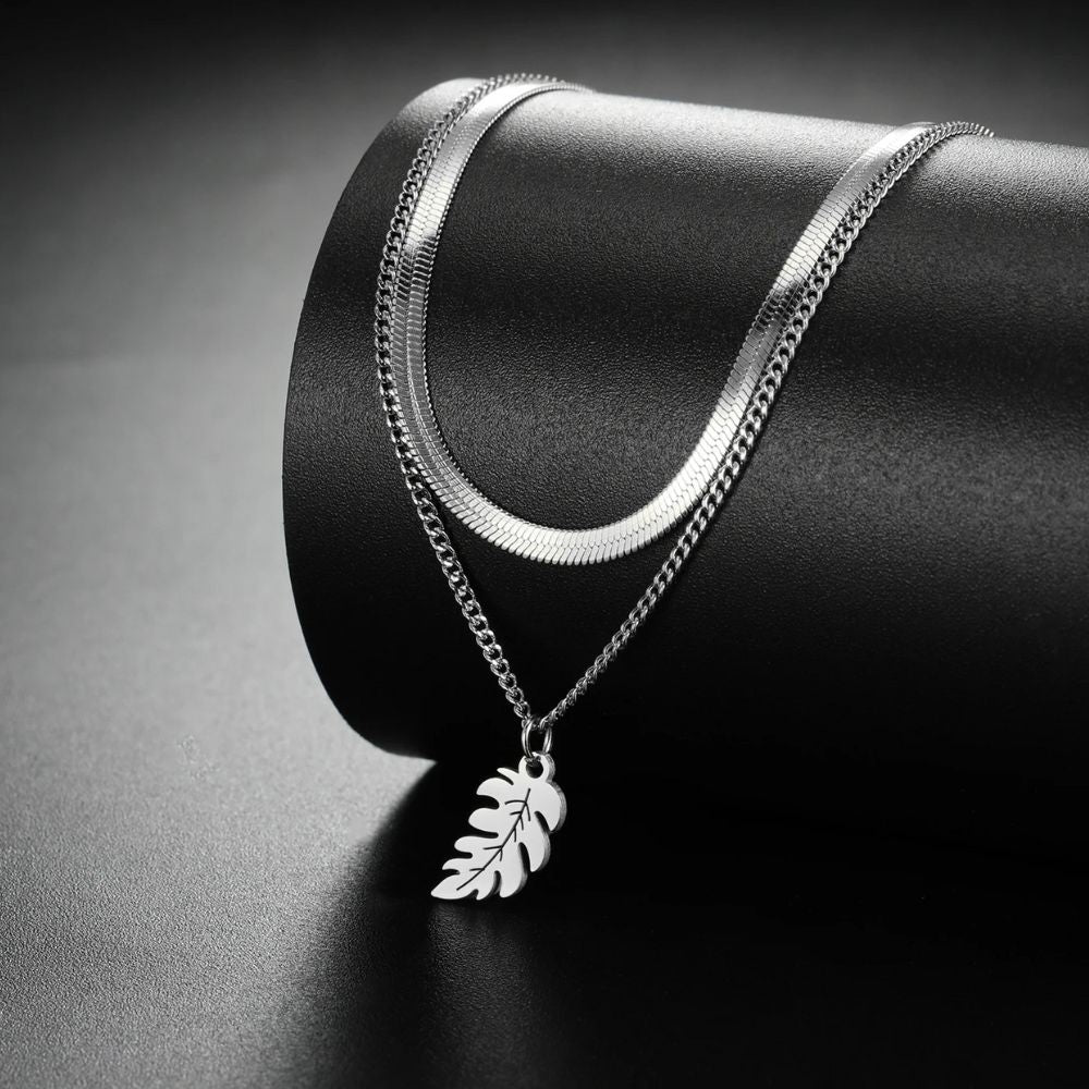 Collier Bohème Chic Plume Argent