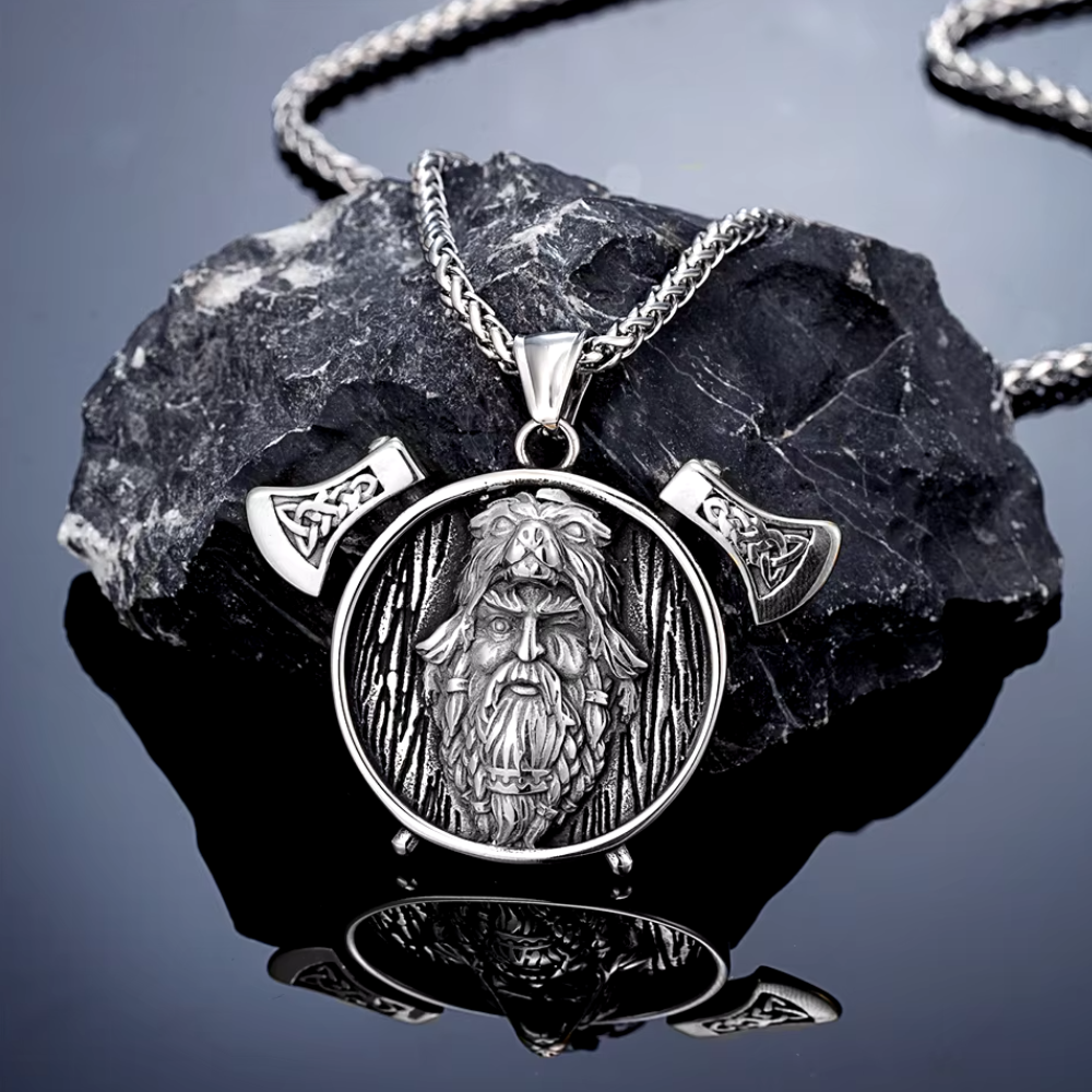 Collier Chef Viking Argent