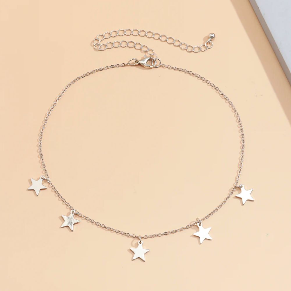 Collier Cinq Étoiles Métal