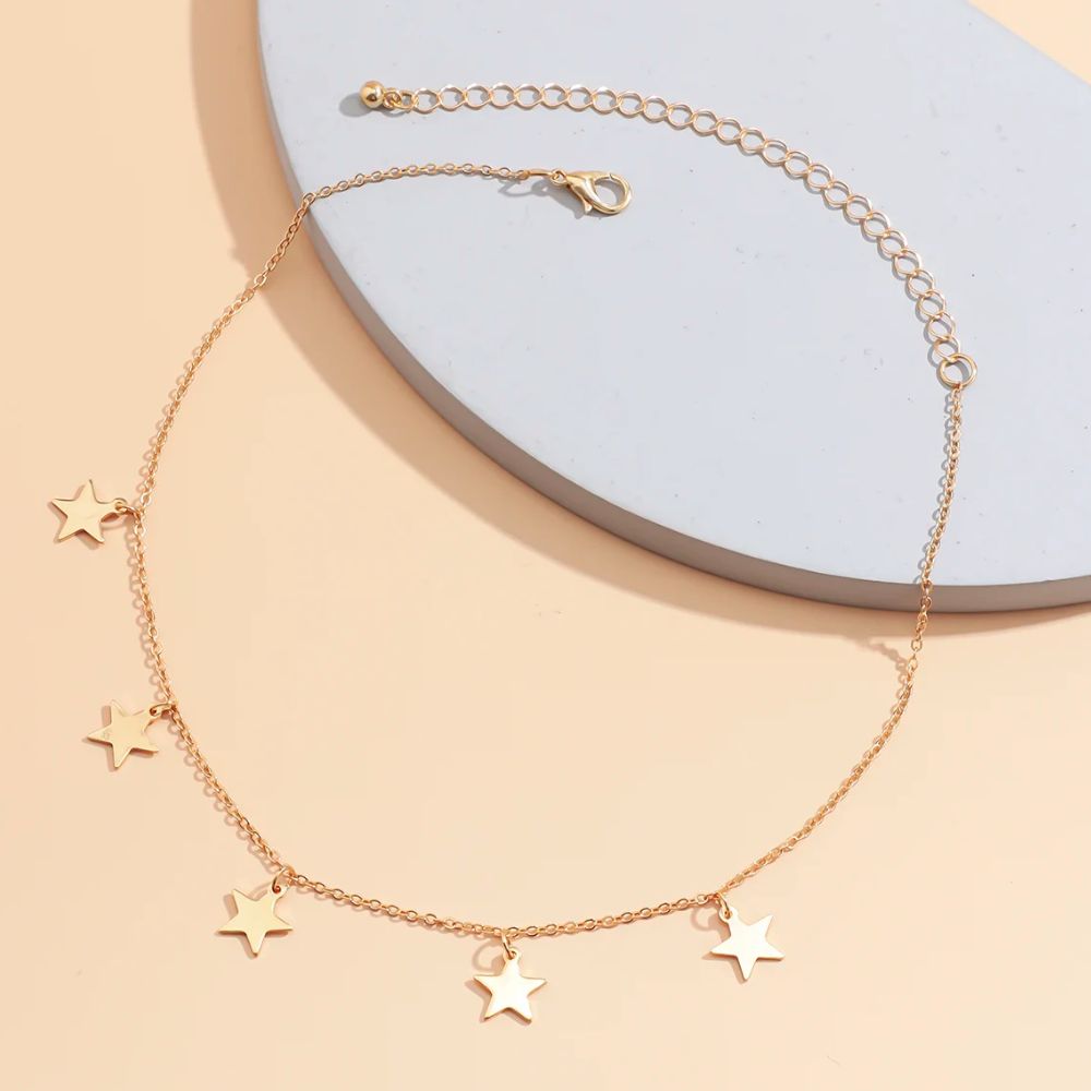 Collier Étoiles Acier