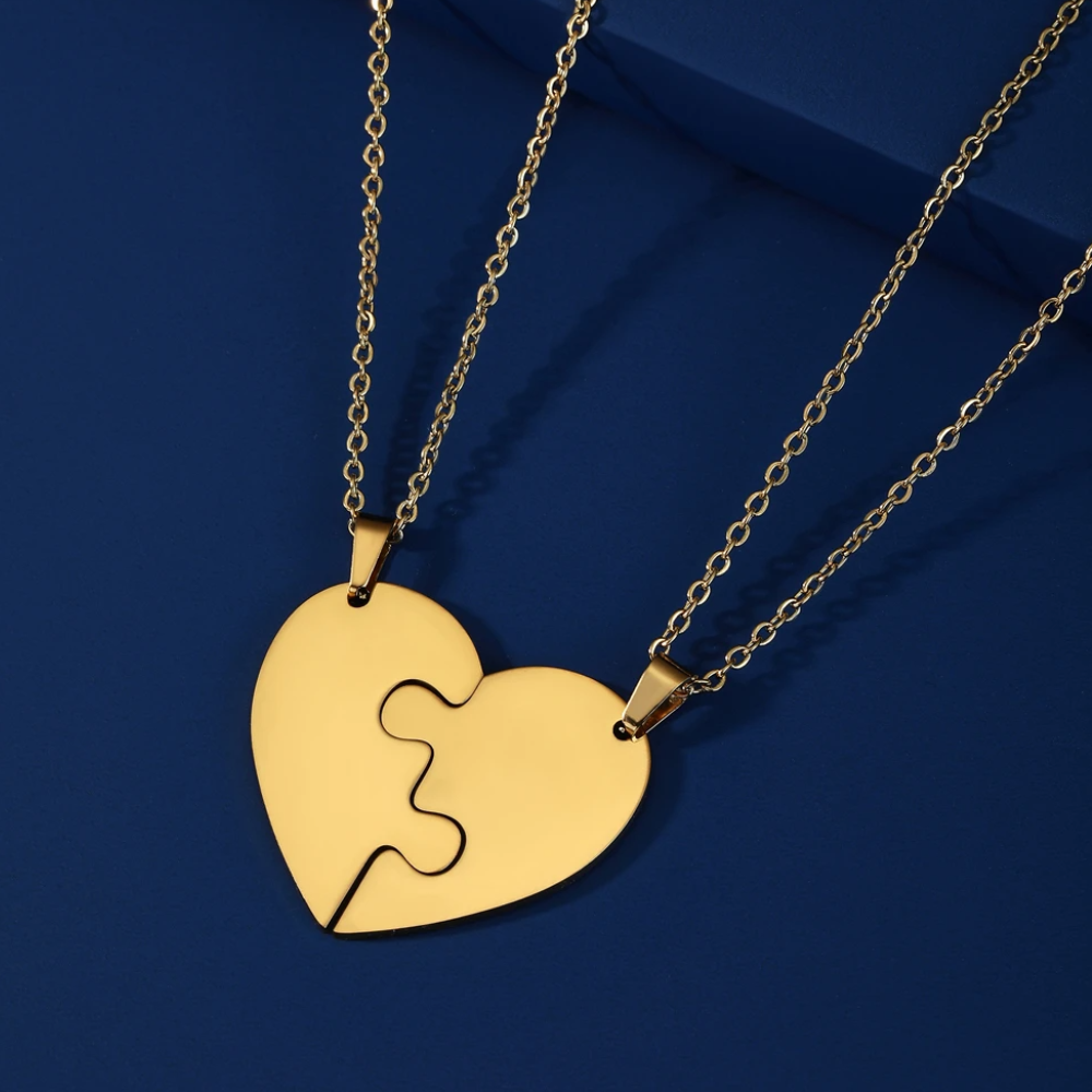 Collier Coeur Puzzle