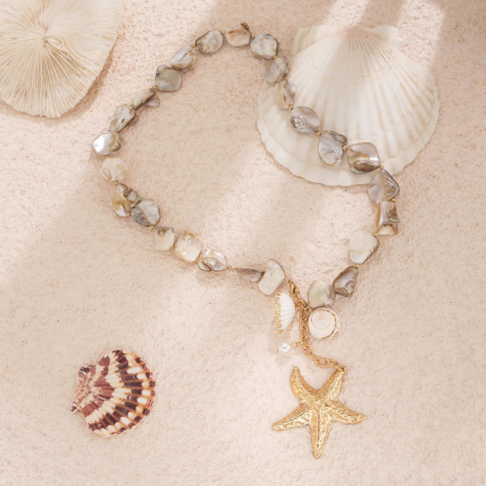Collier Coquillage Bohème pas cher