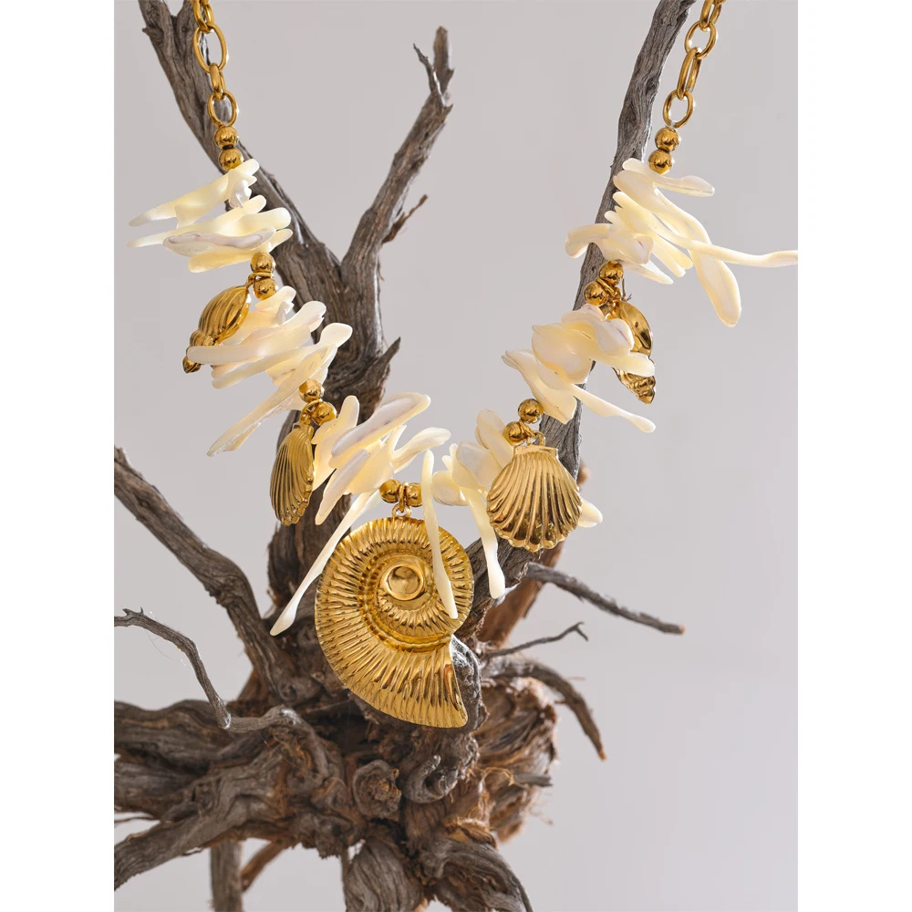 Collier Coquillage Design pas cher