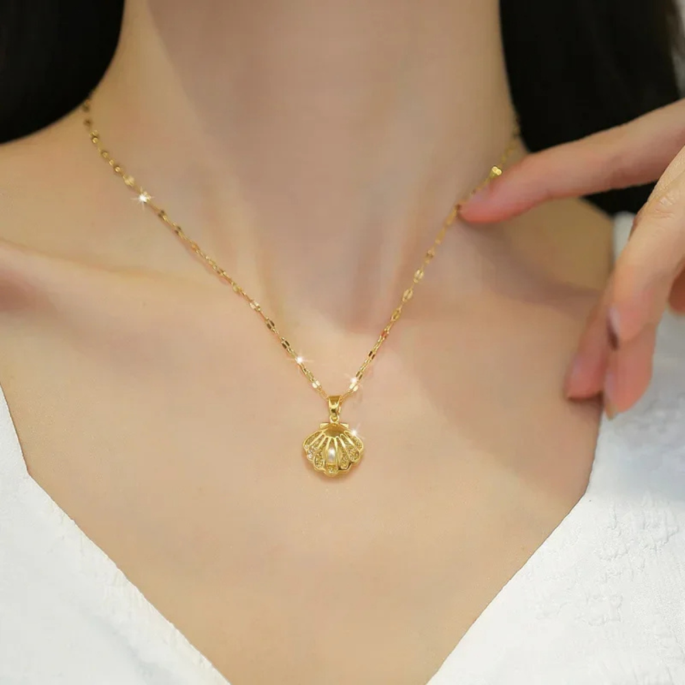 Collier Coquillage Saint Jacques