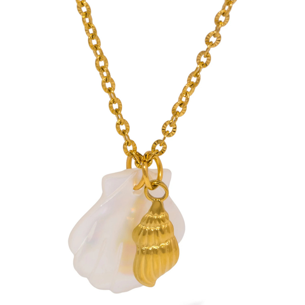 Collier pendentif Coquillage Nacre