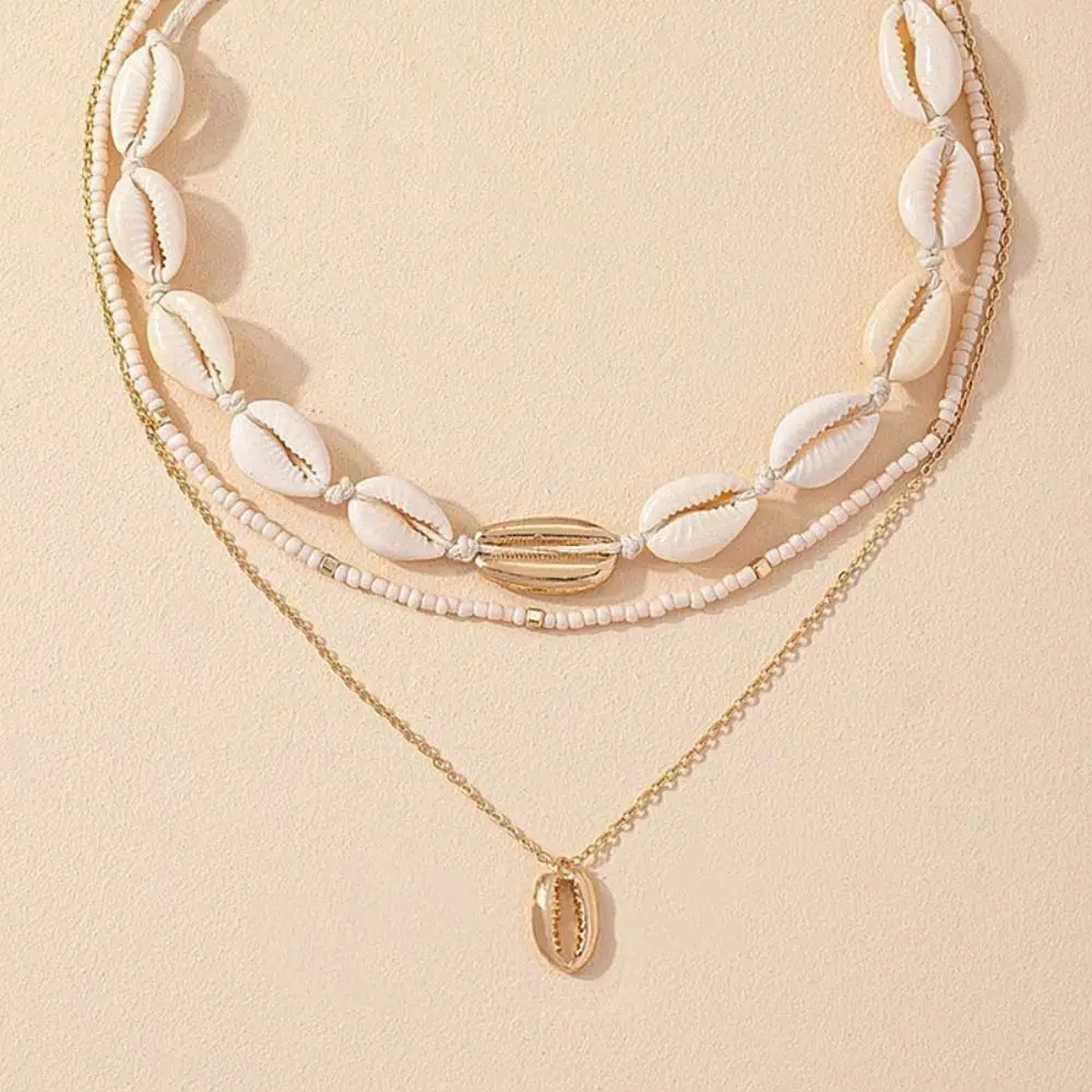 Collier Double Rang Coquillage