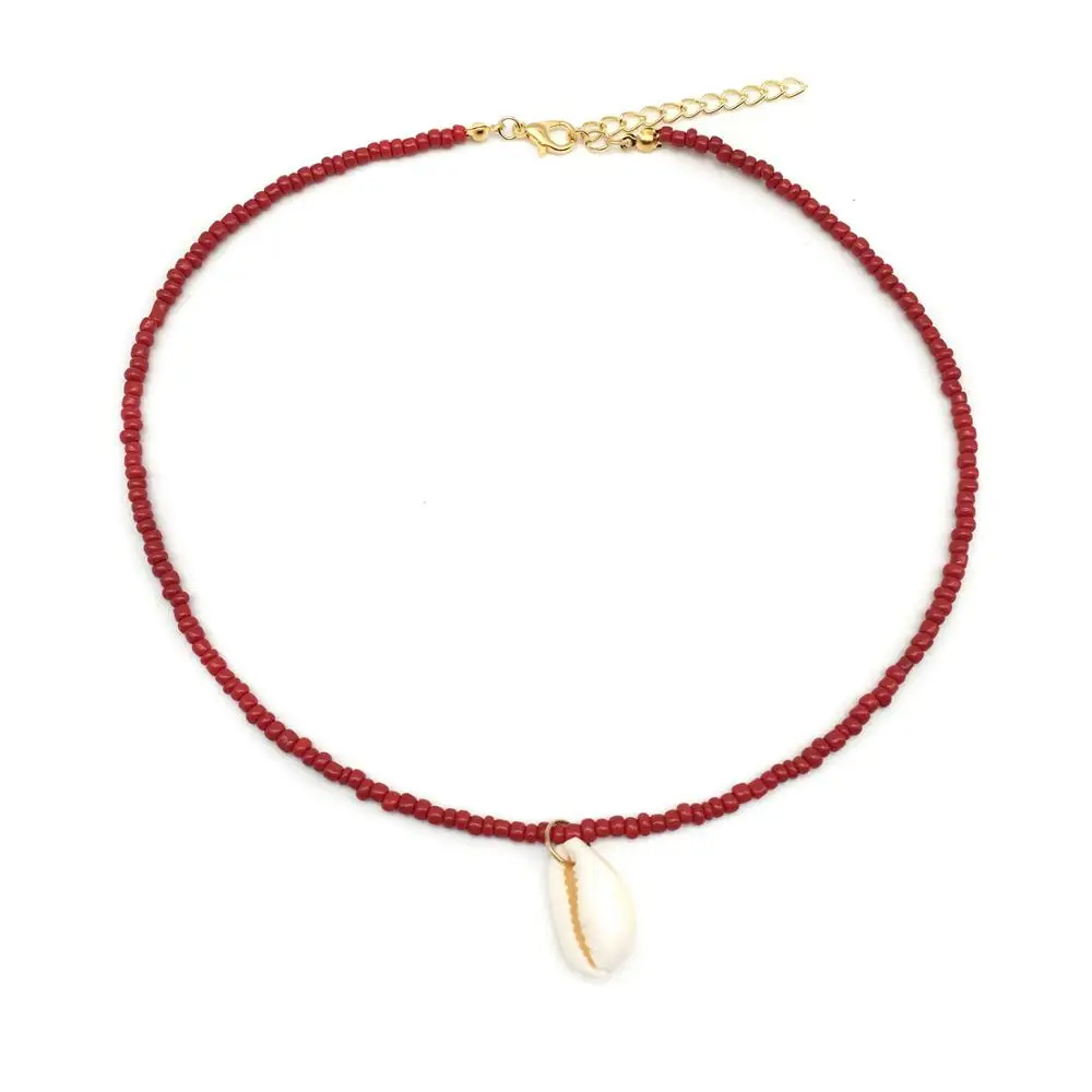 Collier Perle Couleur Coquillage pas cher
