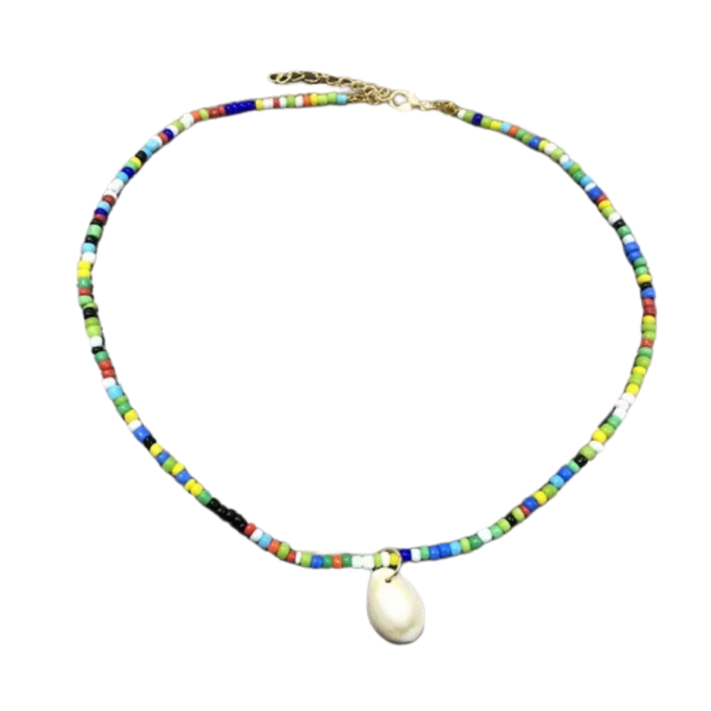 Collier Perle Couleur Coquillage tendance