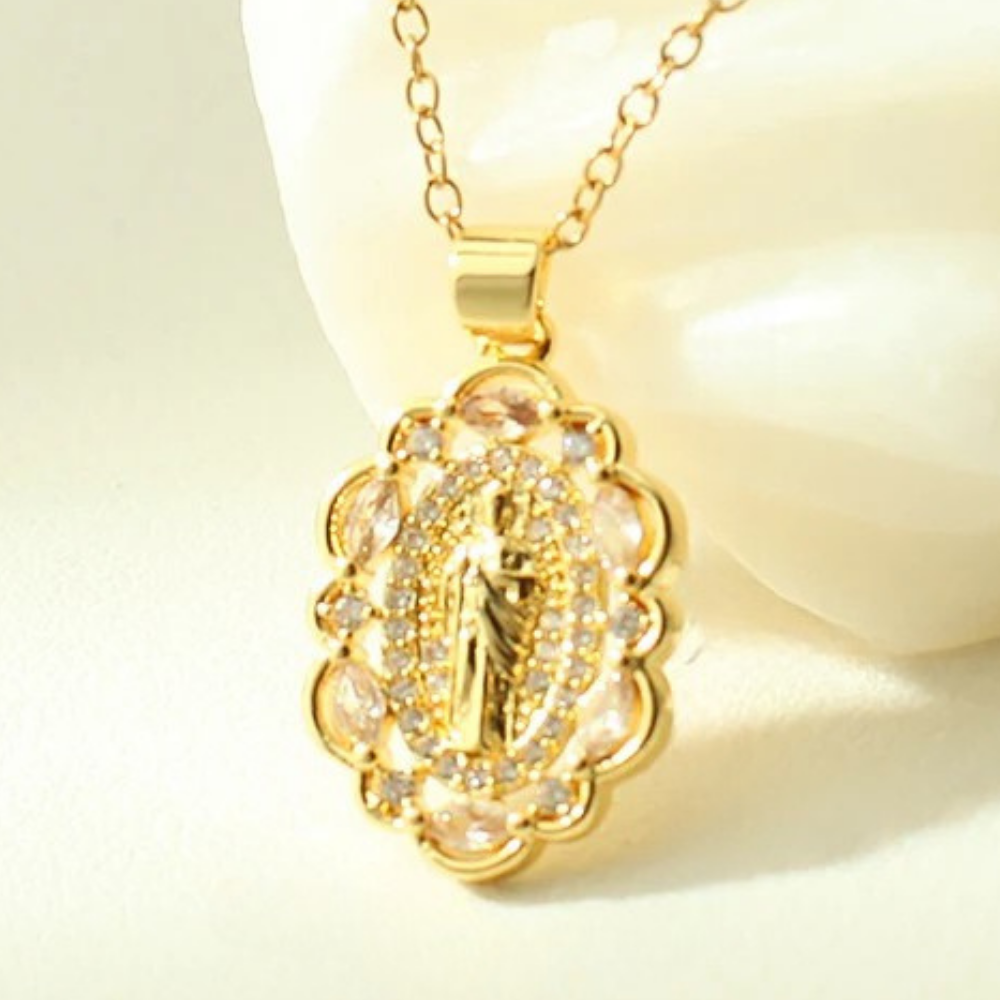 Collier Pendentif Vierge Marie pas cher