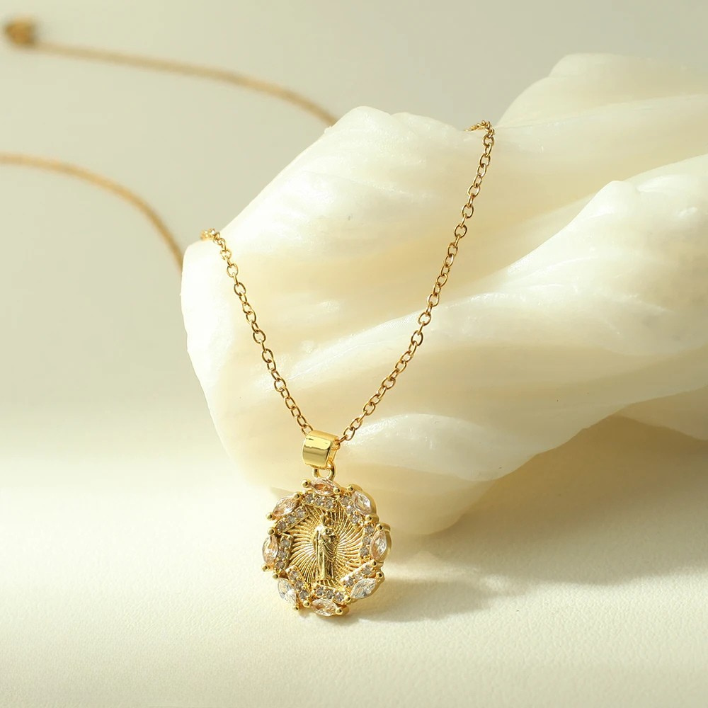 Collier Couronne Vierge Marie