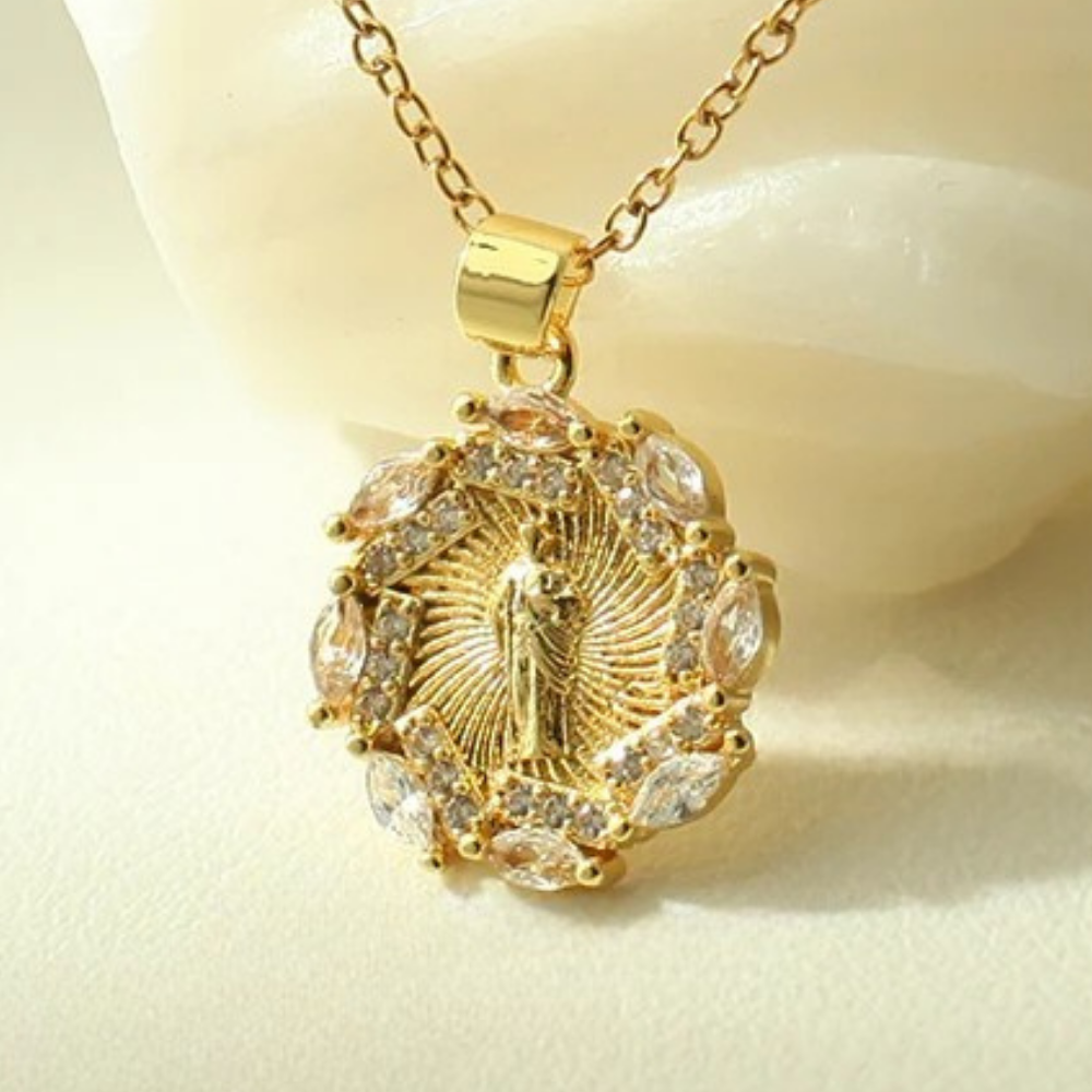 Collier Couronne Vierge Marie pas cher