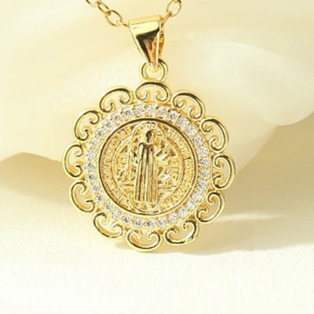Collier Médaillon Vierge Marie pas cher